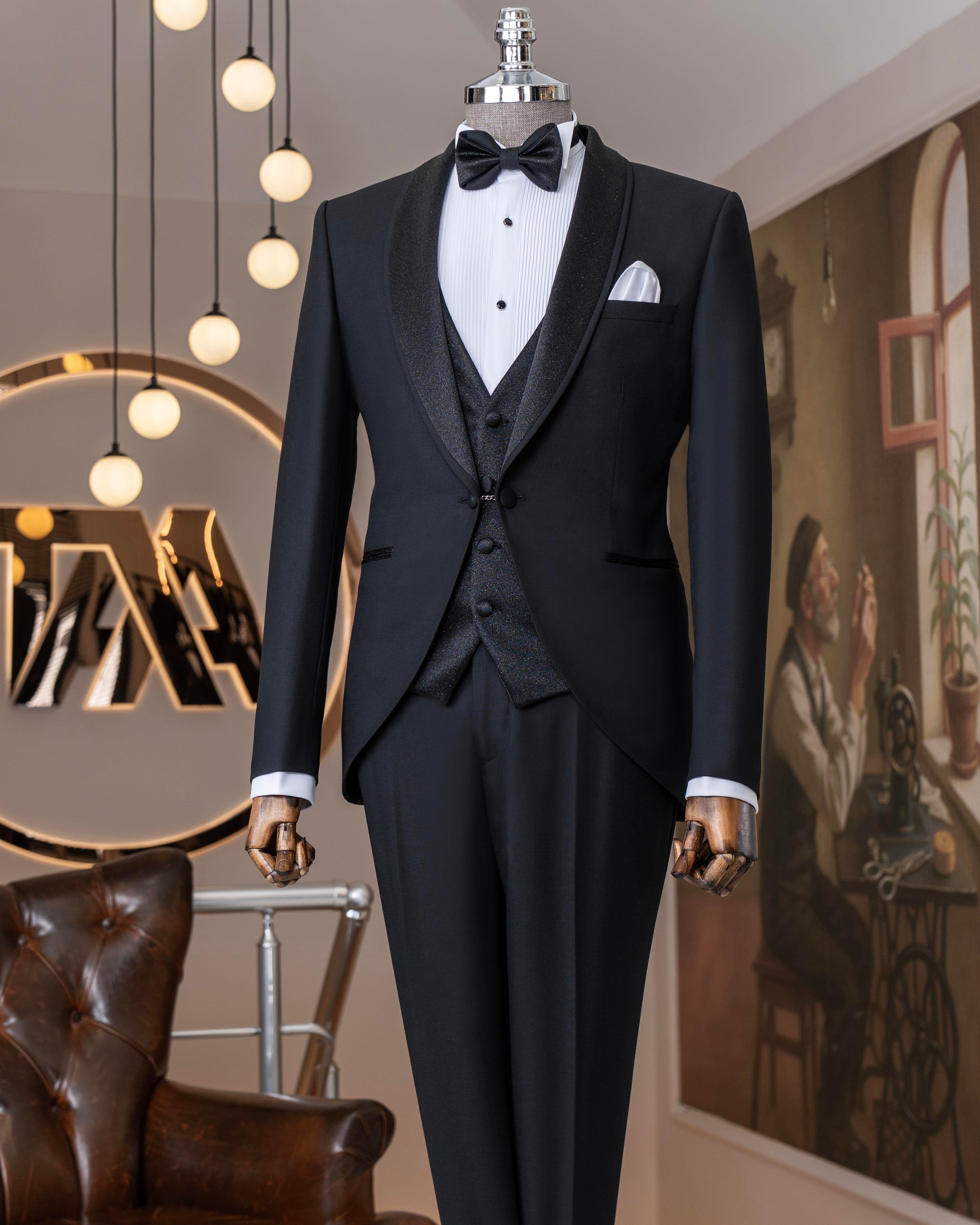 Black Slim-Fit Tuxedo 3-Piece