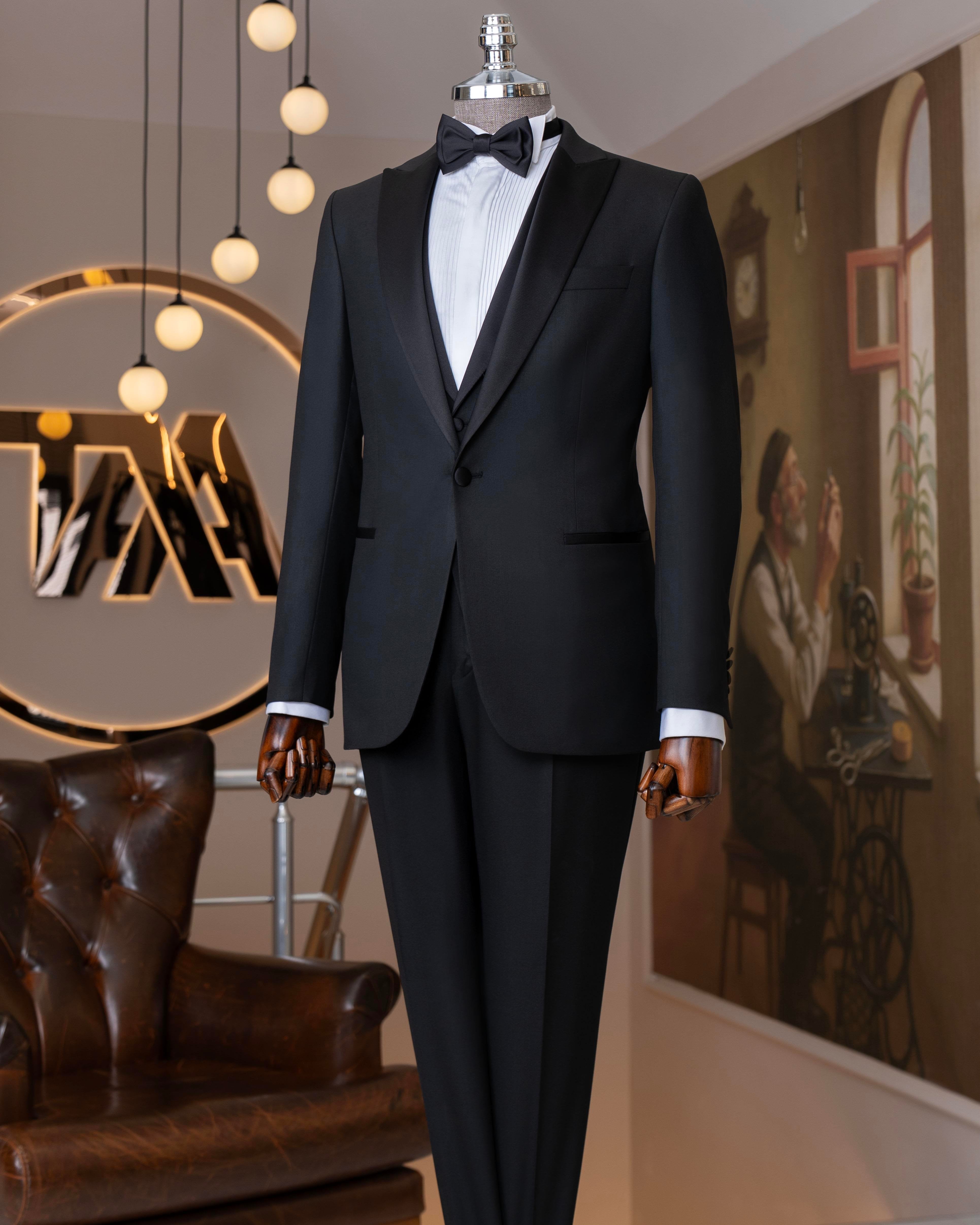 Black Slim-Fit Tuxedo 3-Piece