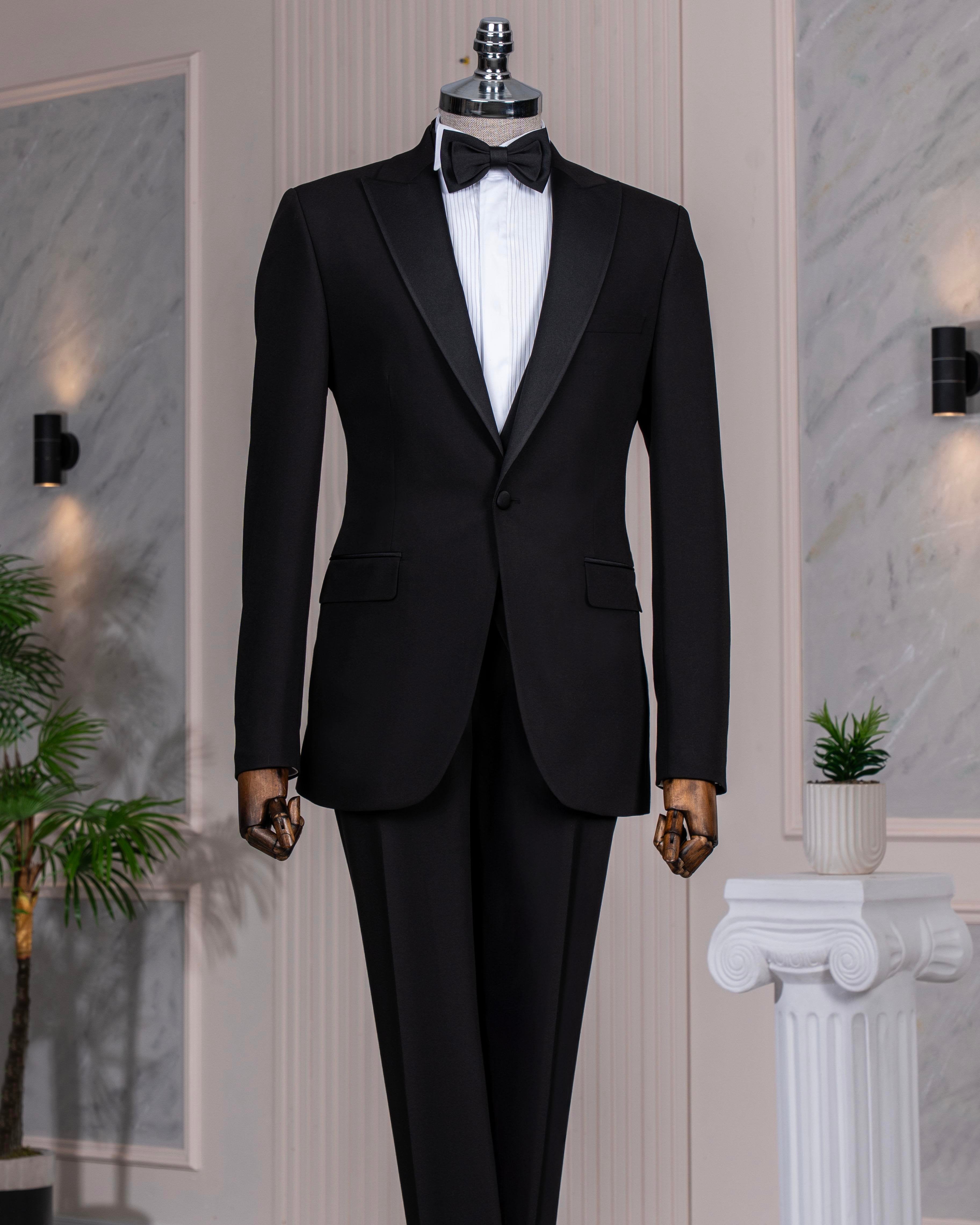 Black Slim-Fit Tuxedo 3-Piece
