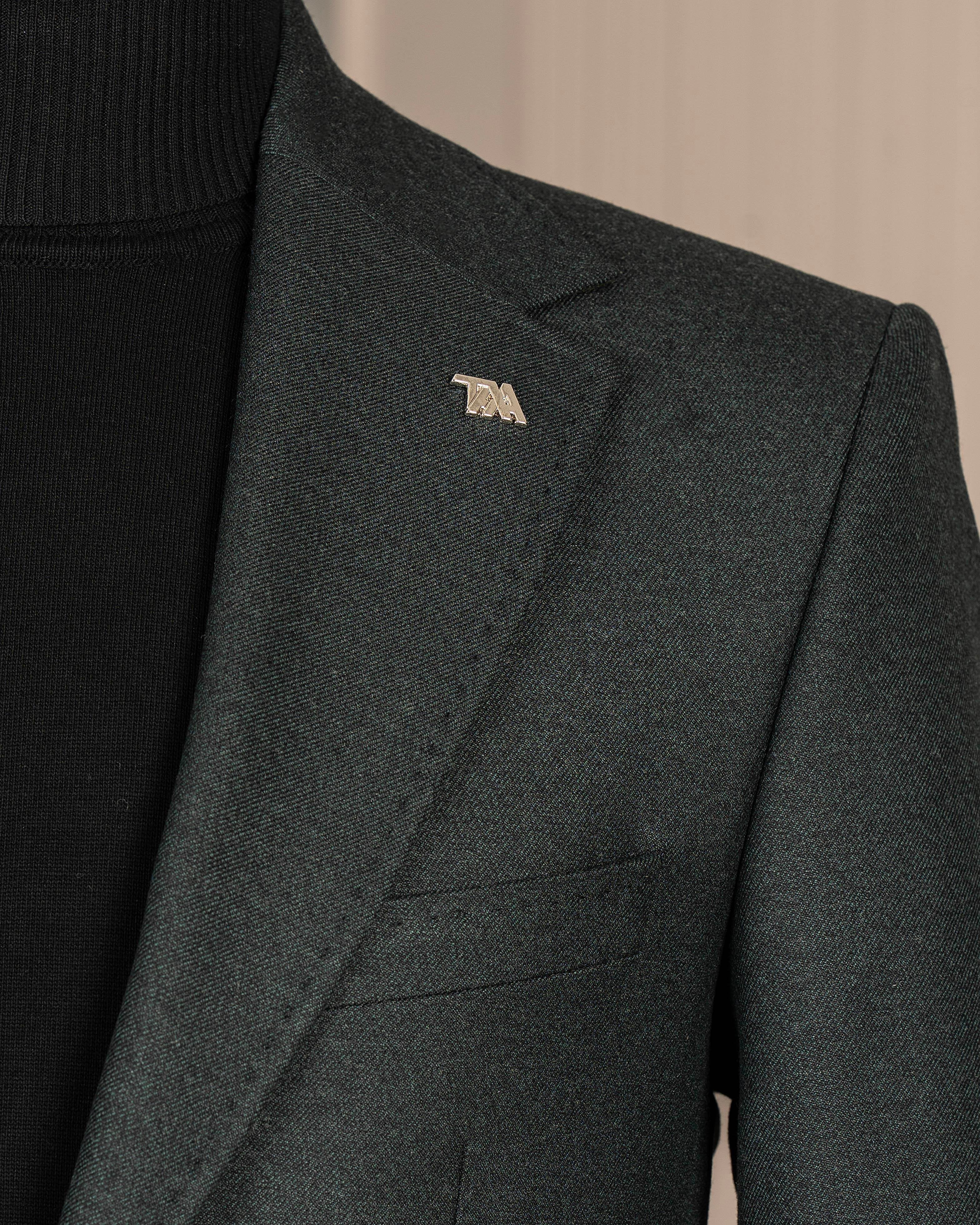 Green Slim-Fit Suit 2-Piece