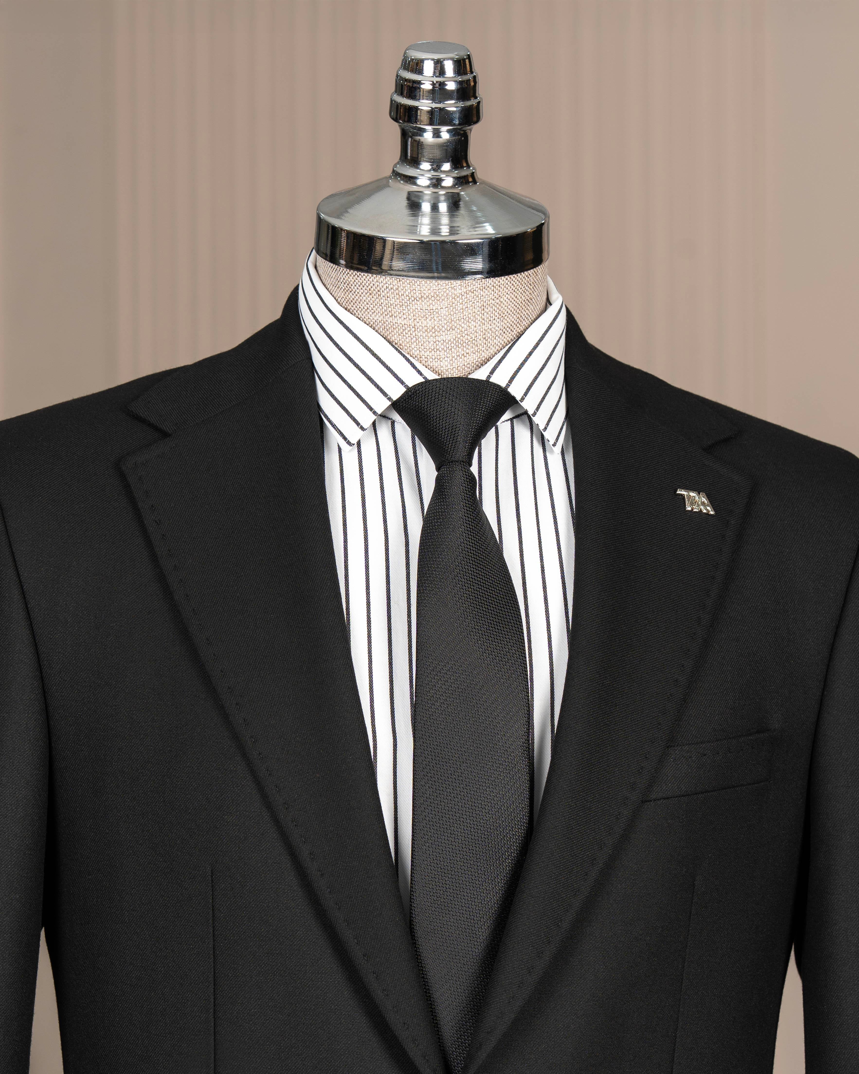 Black Slim-Fit Suit 2-Piece