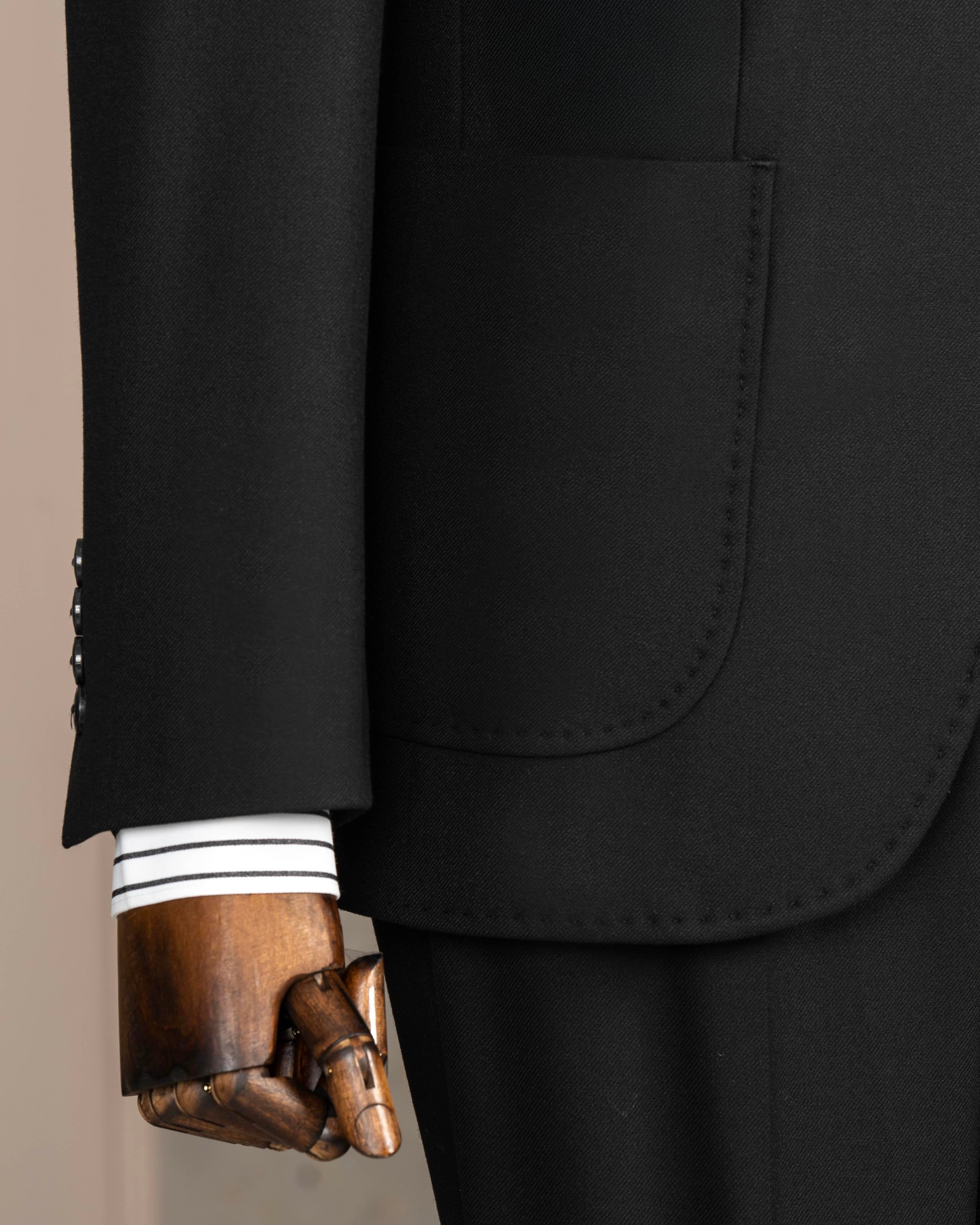 Black Slim-Fit Suit 2-Piece