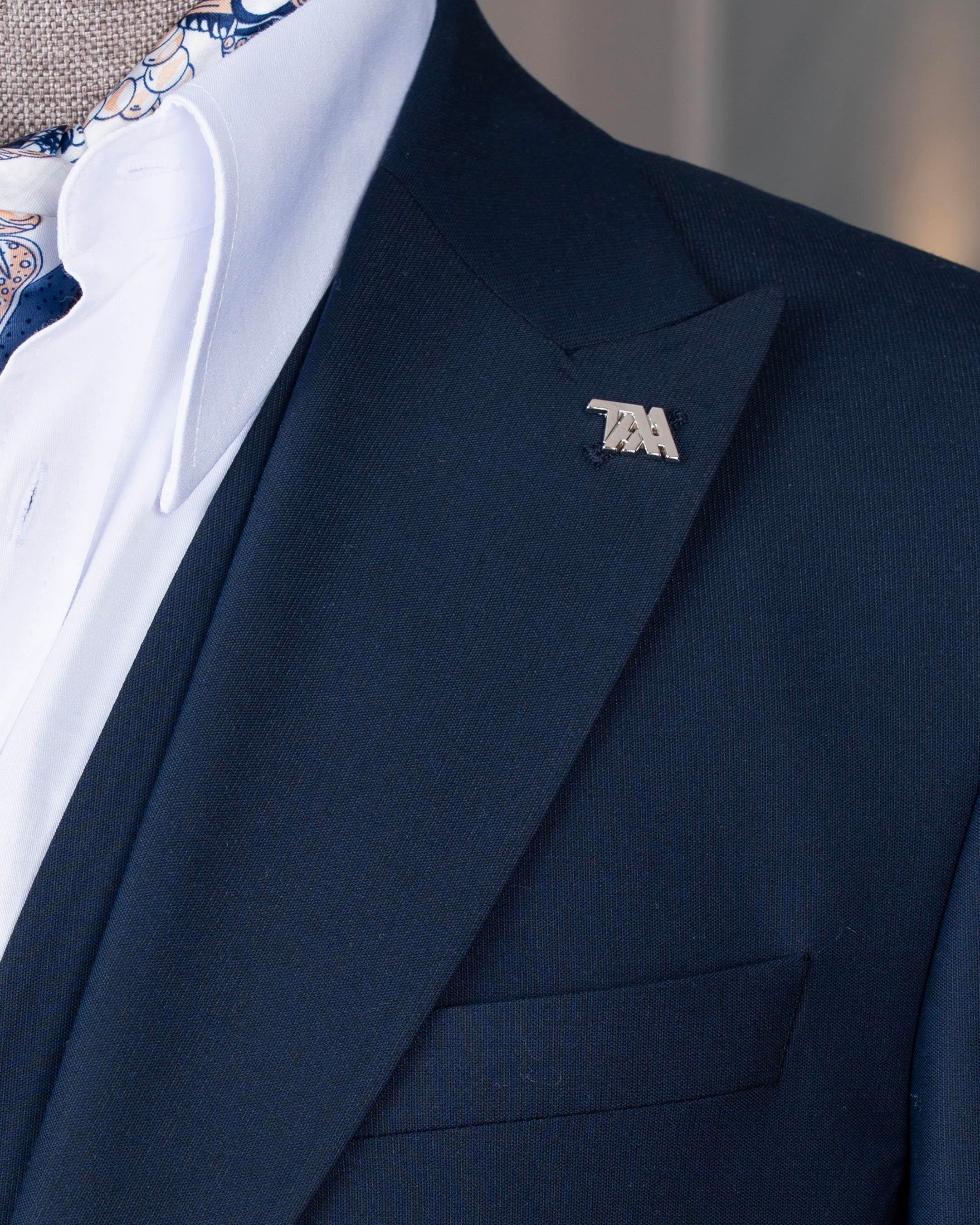 Navy Slim-Fit Suit 3-Piece