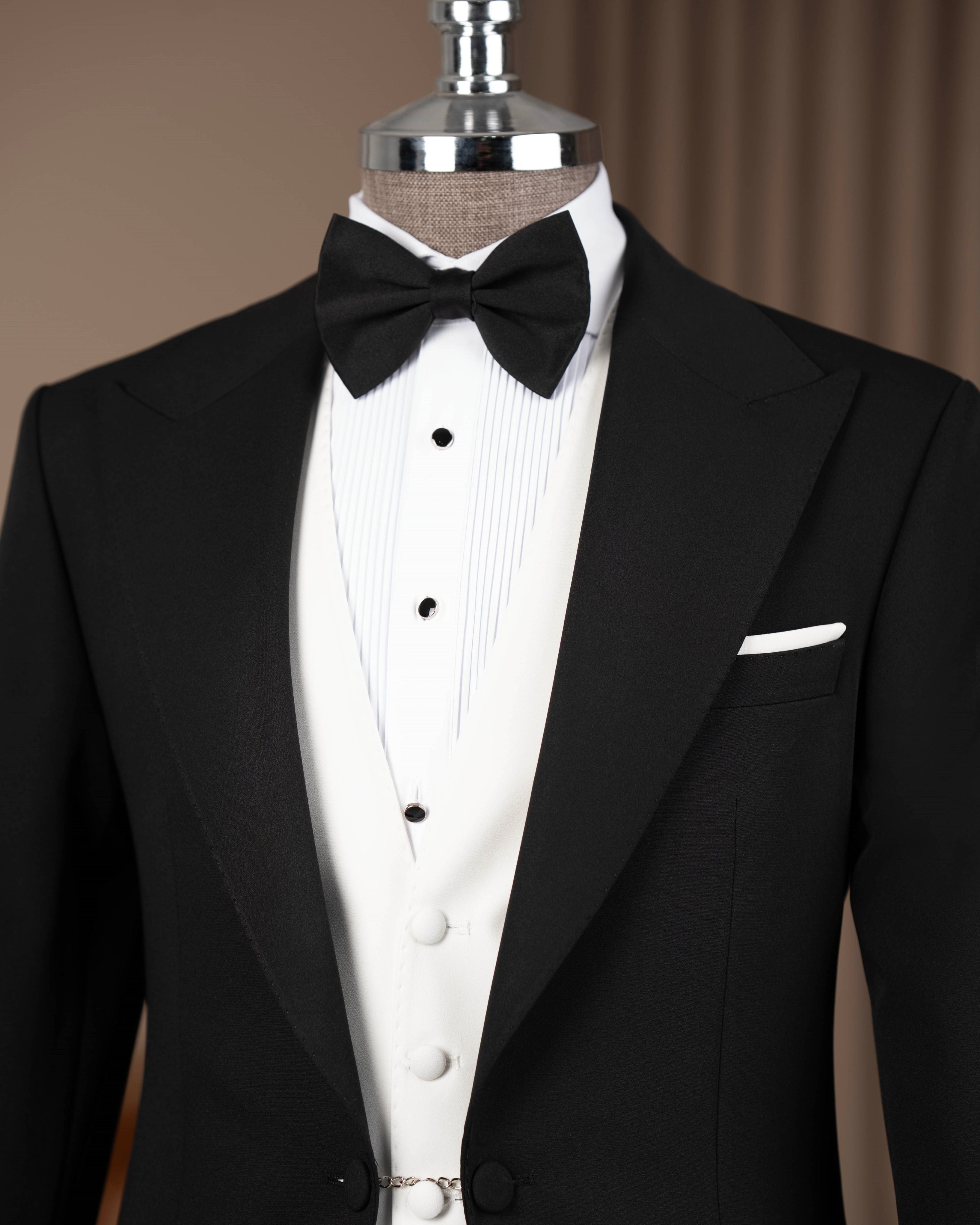 Black Slim-Fit Tuxedo 3-Piece