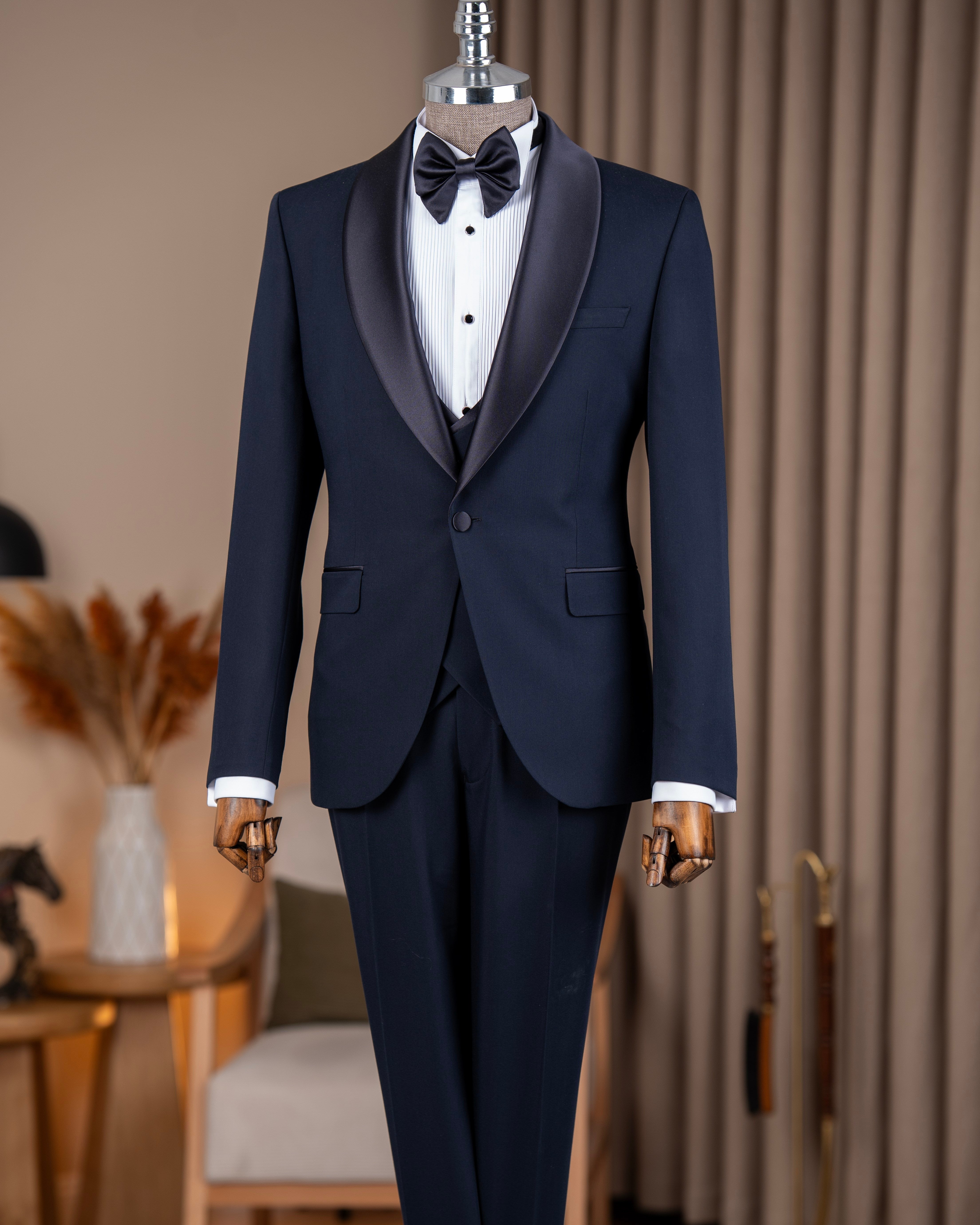 Navy Slim-Fit Tuxedo 3-Piece