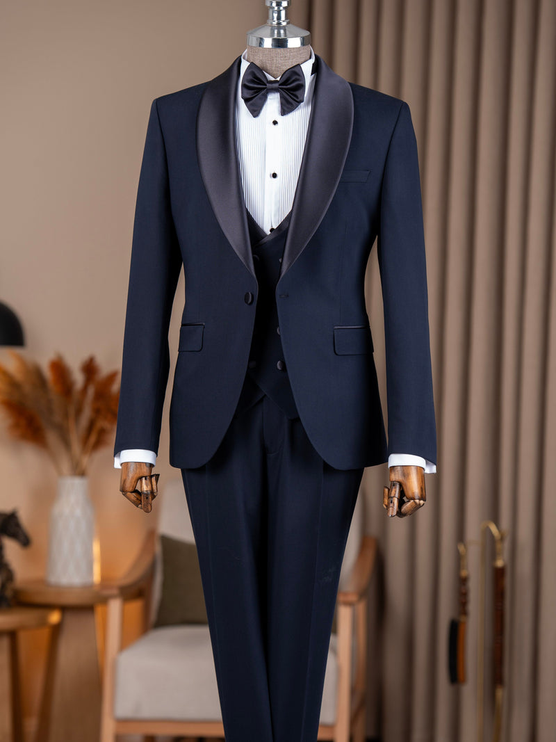 Navy Slim-Fit Tuxedo 3-Piece