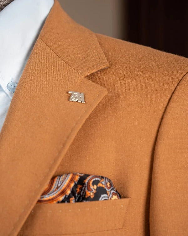 Camel Single Breasted Blazer