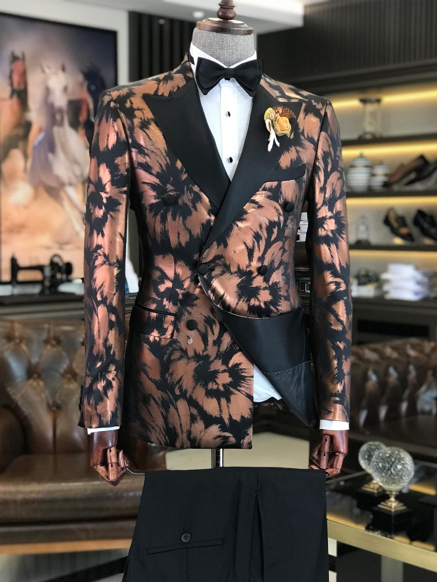 Bronze Double Breasted Tuxedo 2-Piece