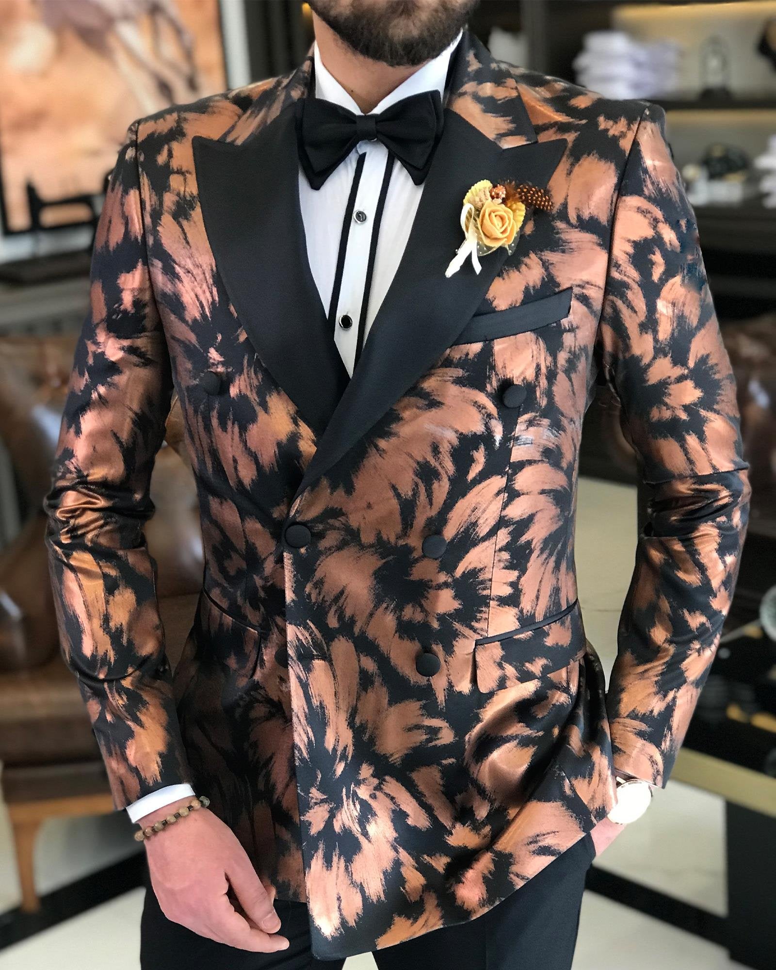 Bronze Double Breasted Tuxedo 2-Piece