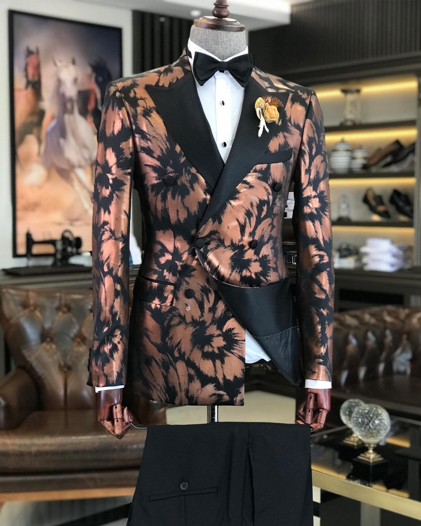 Bronze Double Breasted Tuxedo 2-Piece