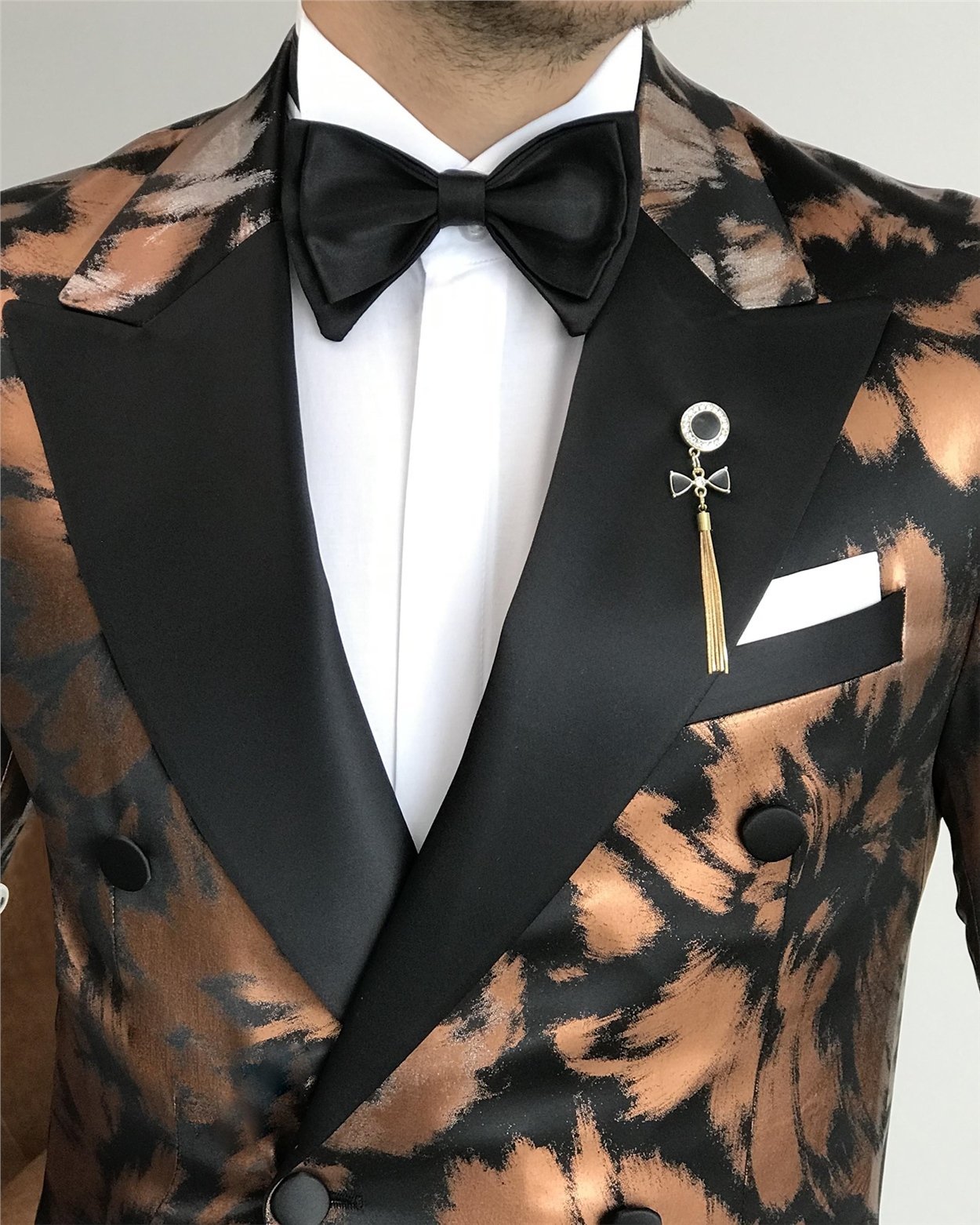 Bronze Double Breasted Tuxedo 2-Piece