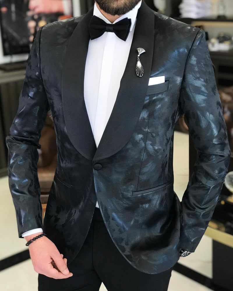 Black Slim-Fit Tuxedo 2-Piece
