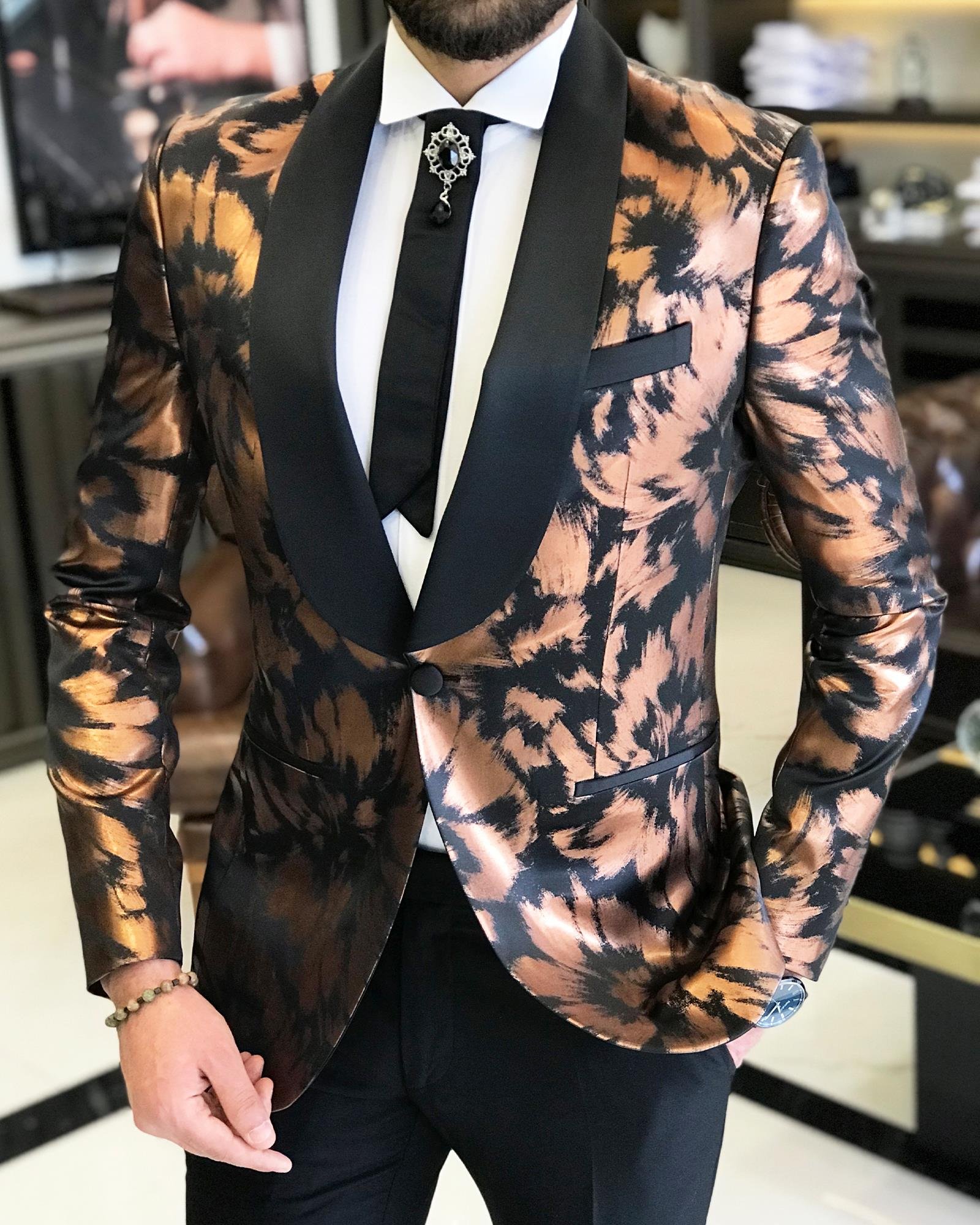 Bronze Slim-Fit Tuxedo 2-Piece