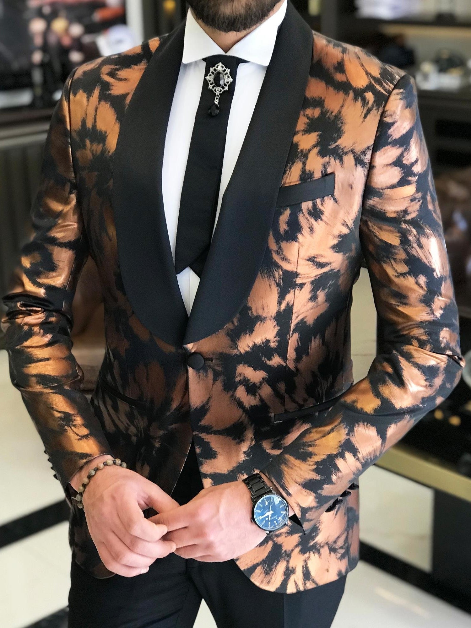 Bronze Slim-Fit Tuxedo 2-Piece