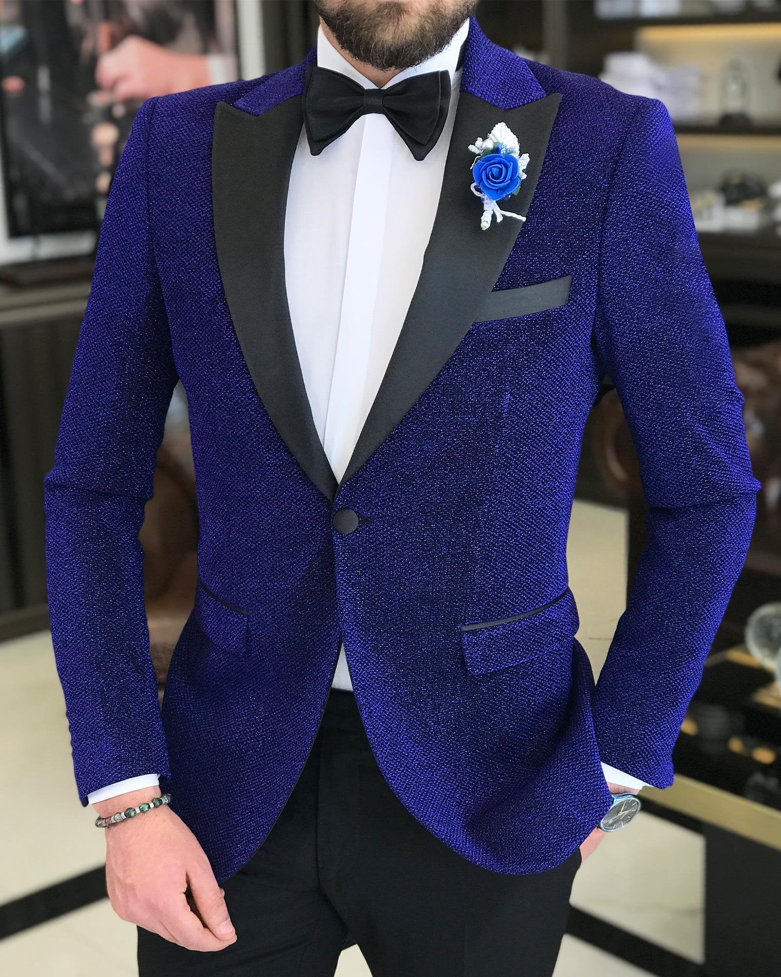 Navy Slim-Fit Tuxedo 2-Piece