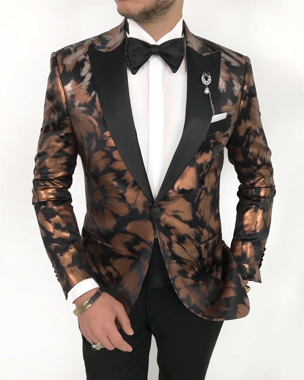 Bronze Slim-Fit Tuxedo 2-Piece