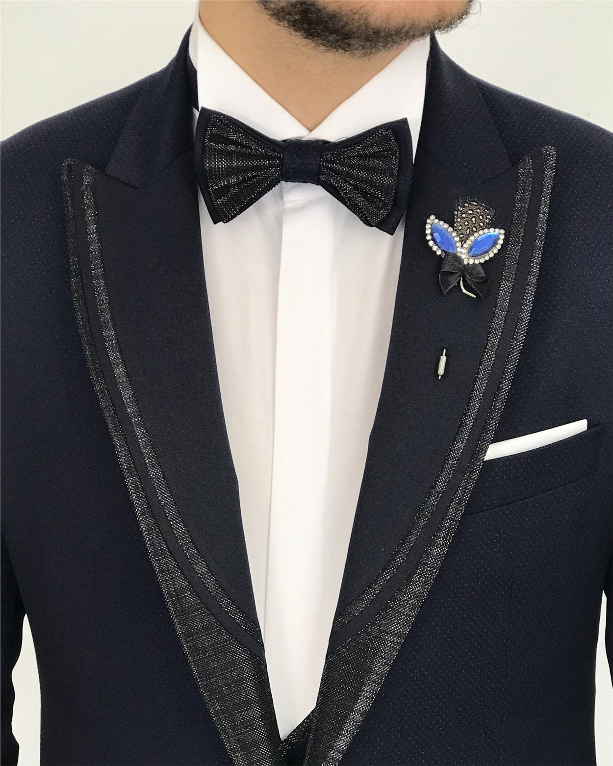 Navy Slim-Fit Tuxedo 3-Piece