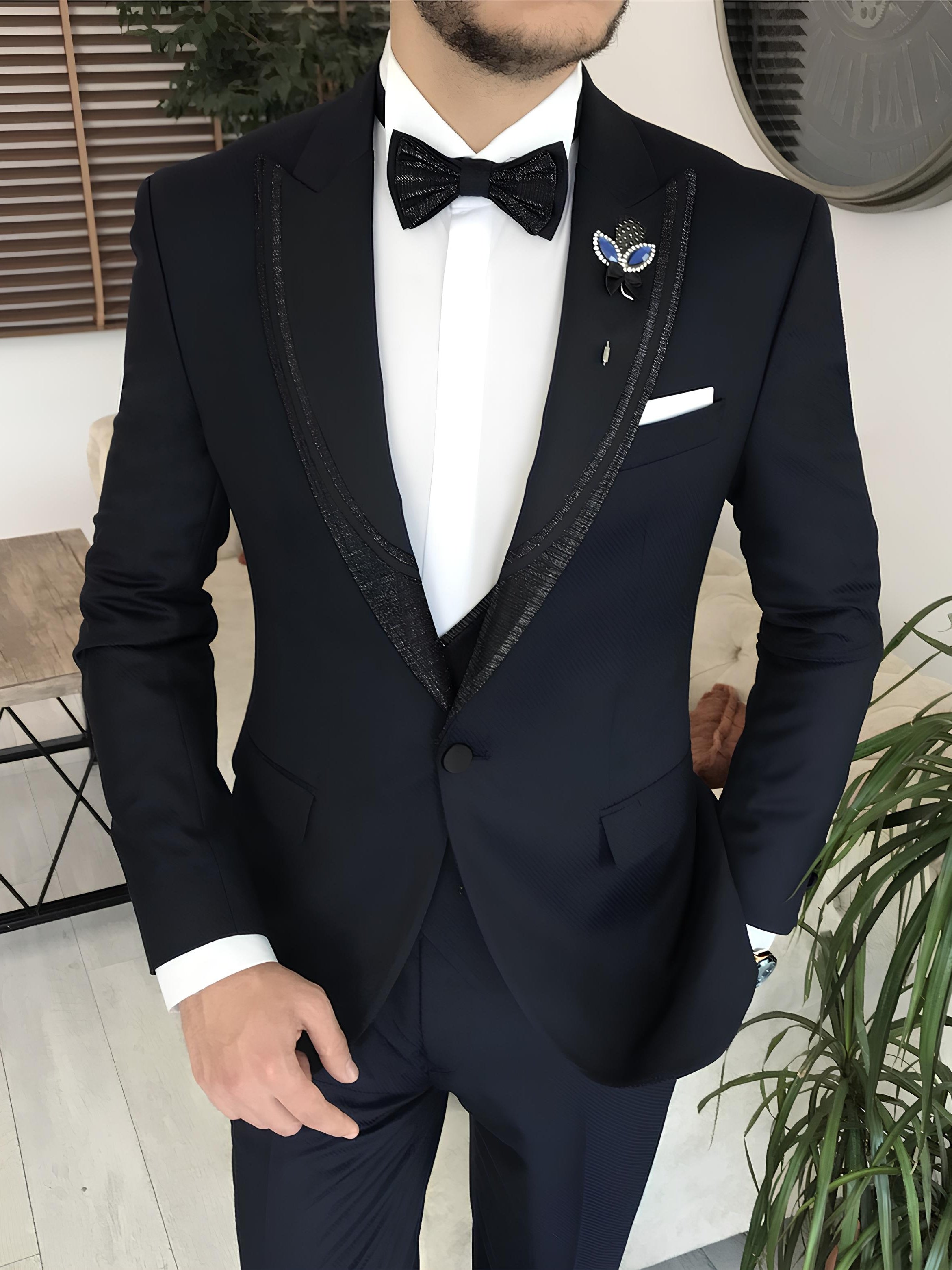 Navy Slim-Fit Tuxedo 3-Piece