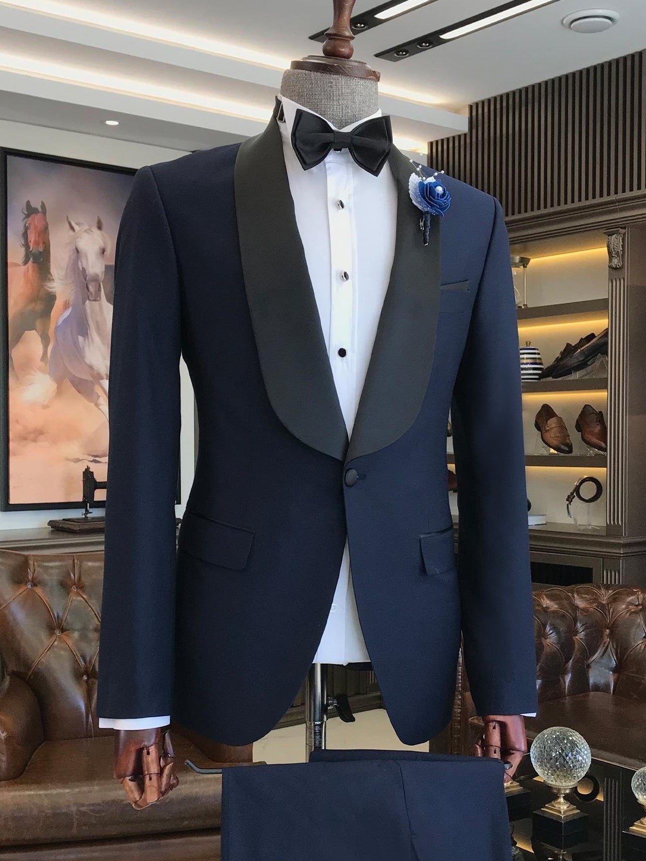 Navy Slim-Fit Tuxedo 2-Piece