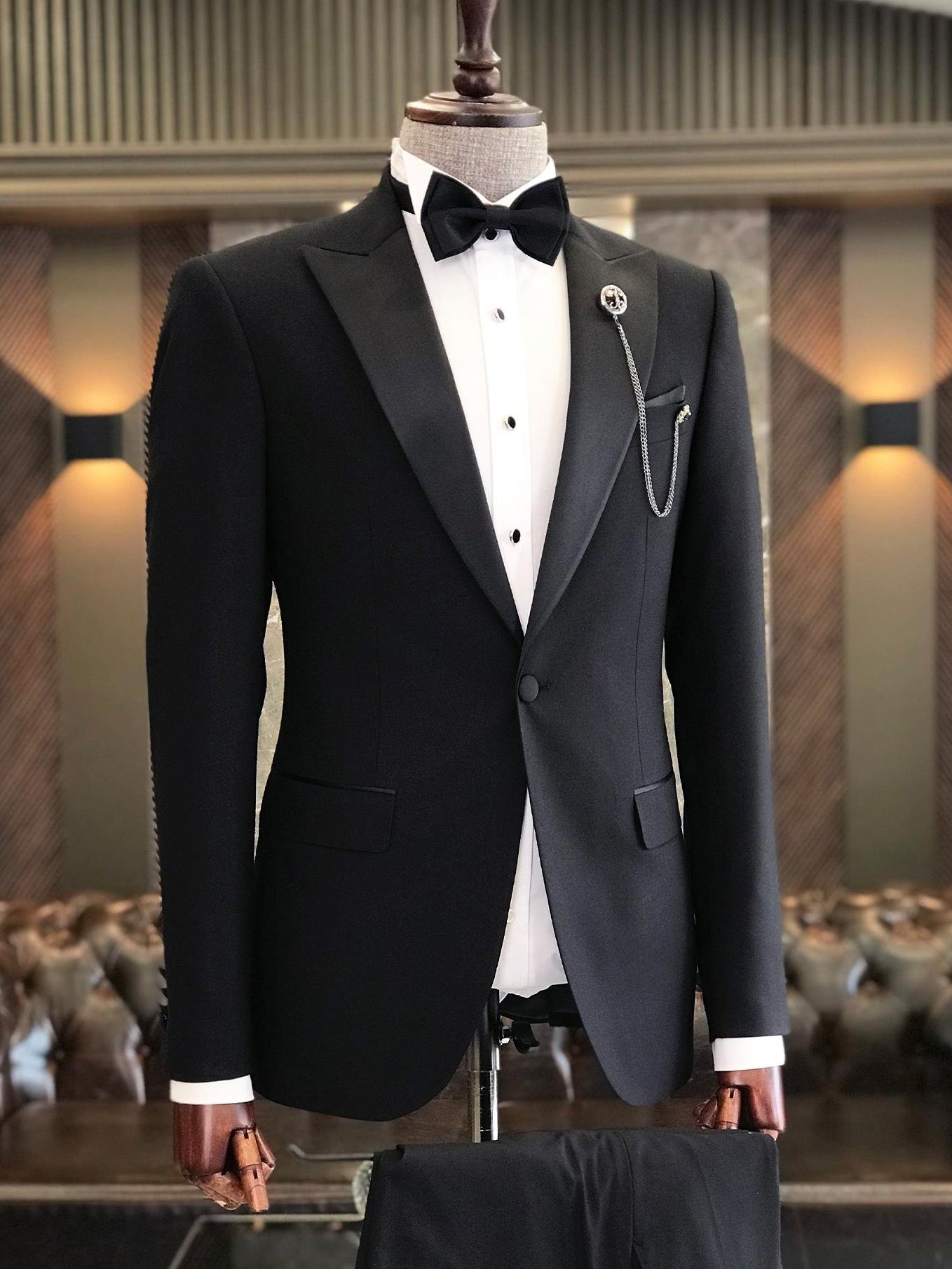 Black  Slim-Fit Tuxedo 2-Piece