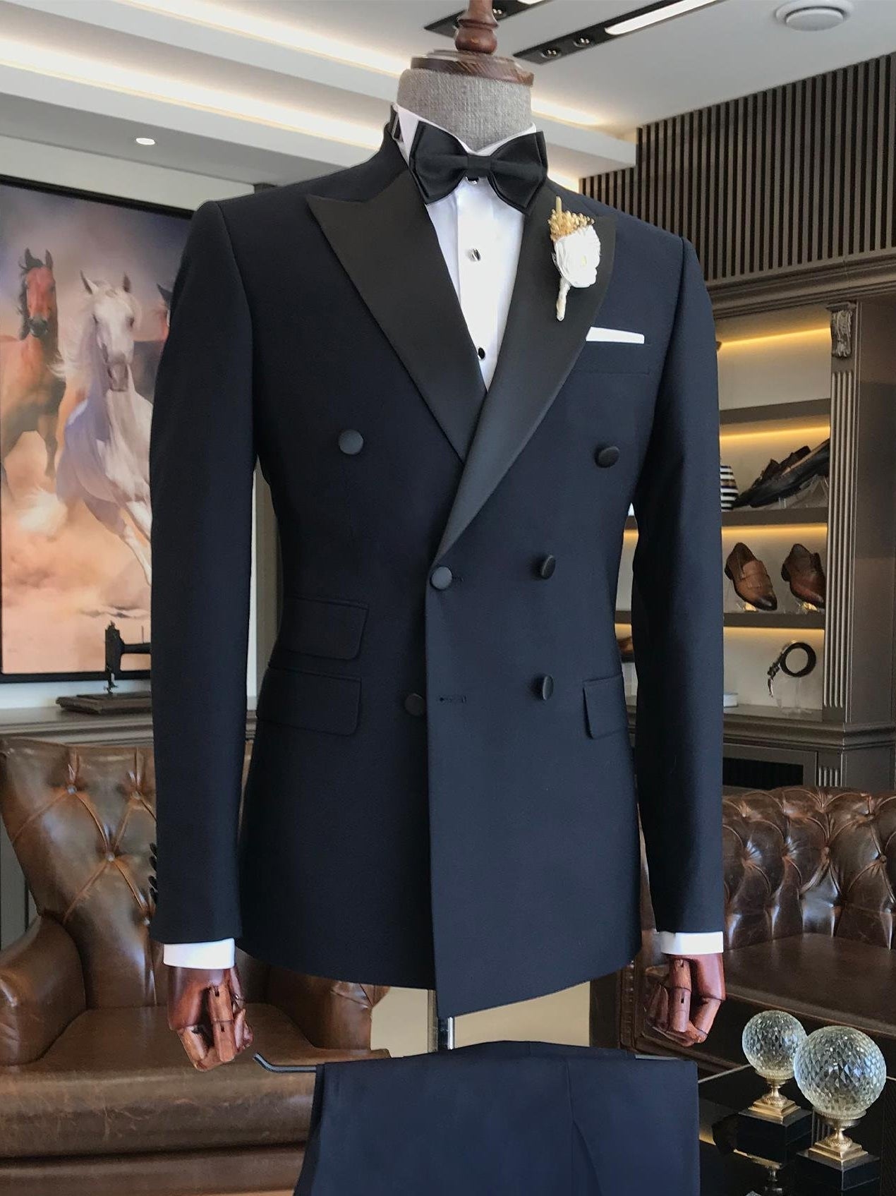 Navy Double Breasted Tuxedo 2-Piece