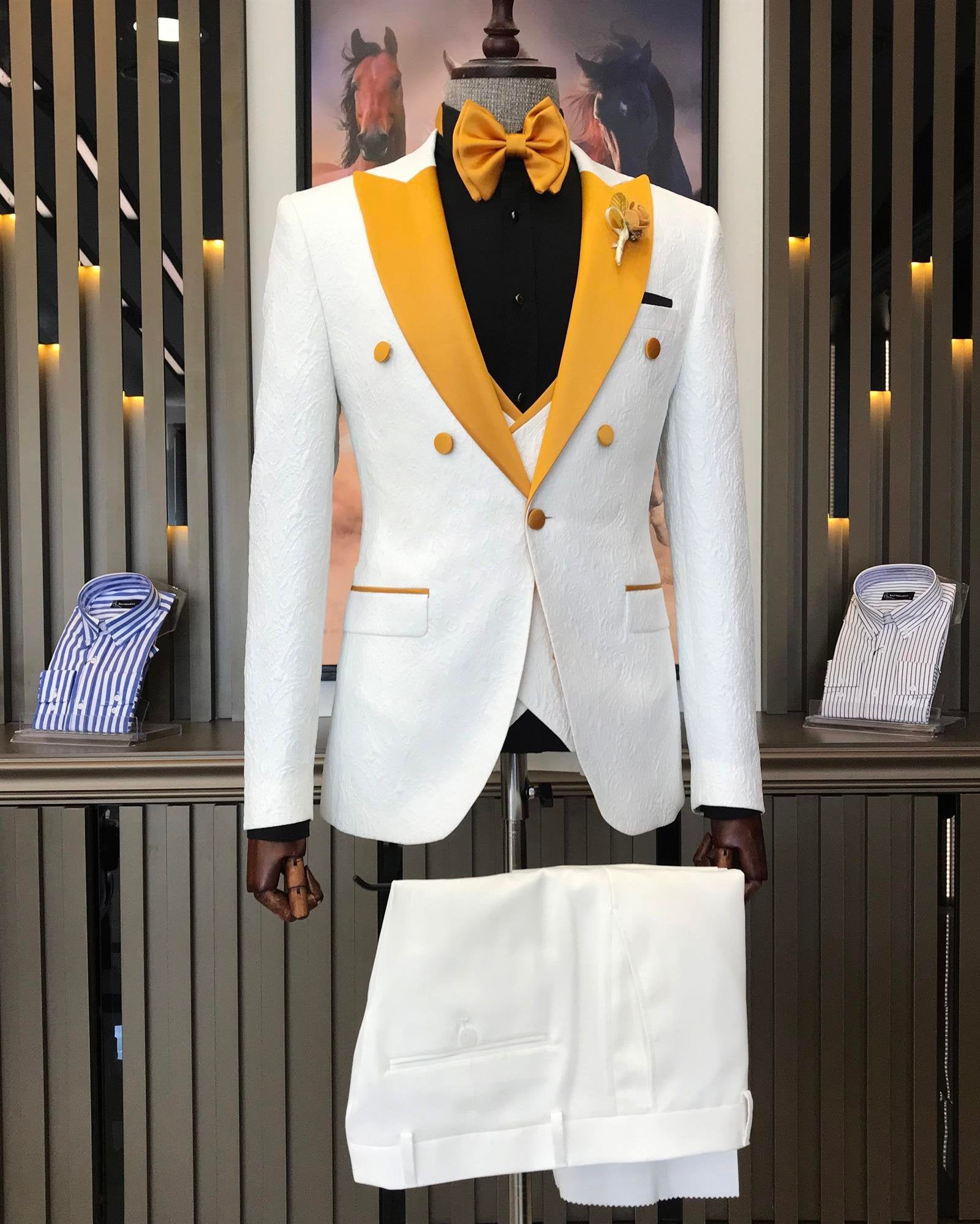 White Slim-Fit Tuxedo 3-Piece