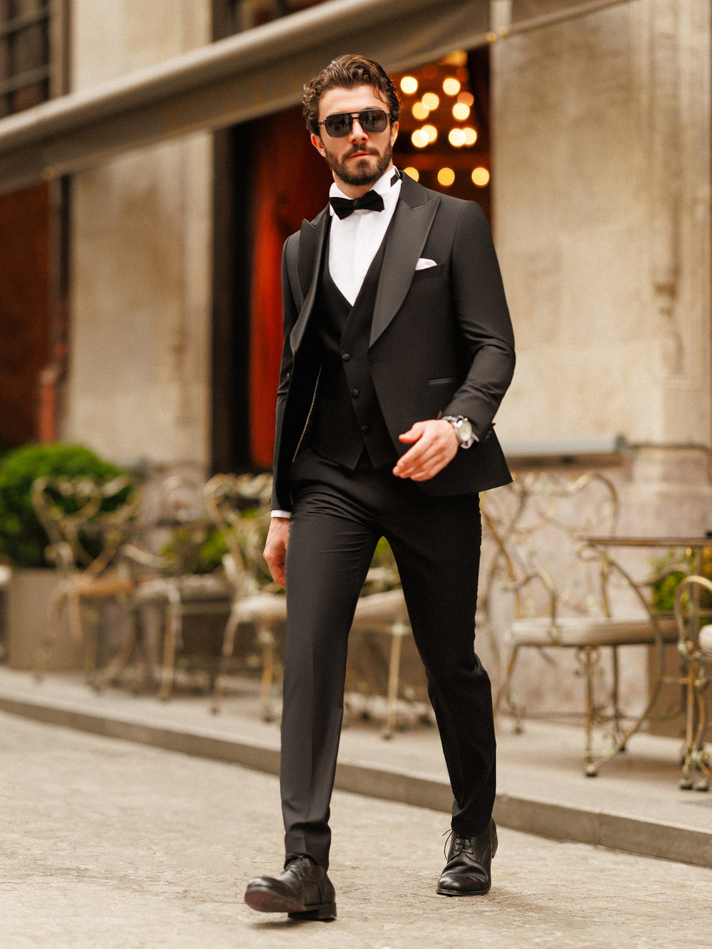 Black Slim-Fit Tuxedo 3-Piece