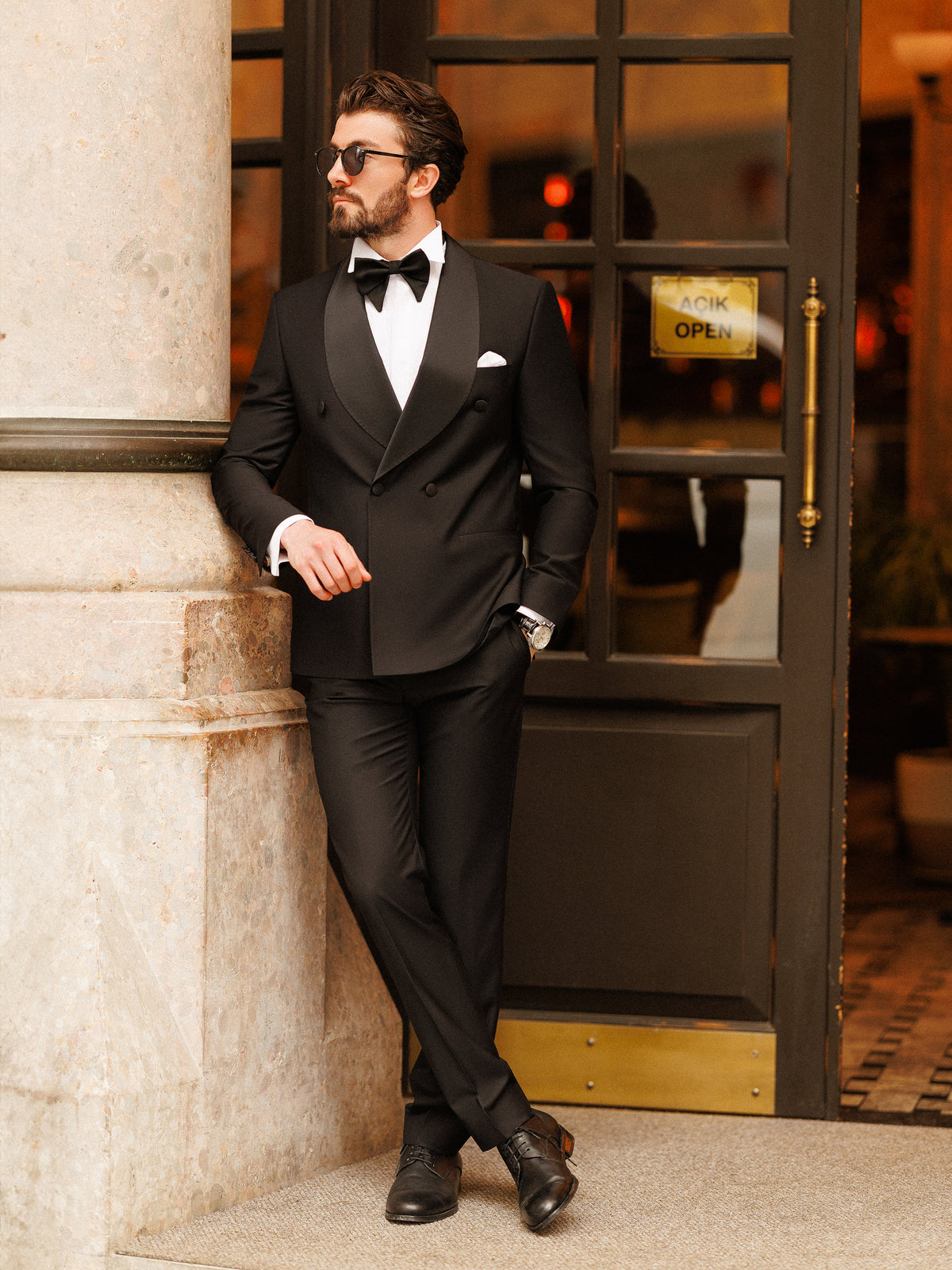 Regular Fit 2 Piece Tuxedo (Black) T-2PP